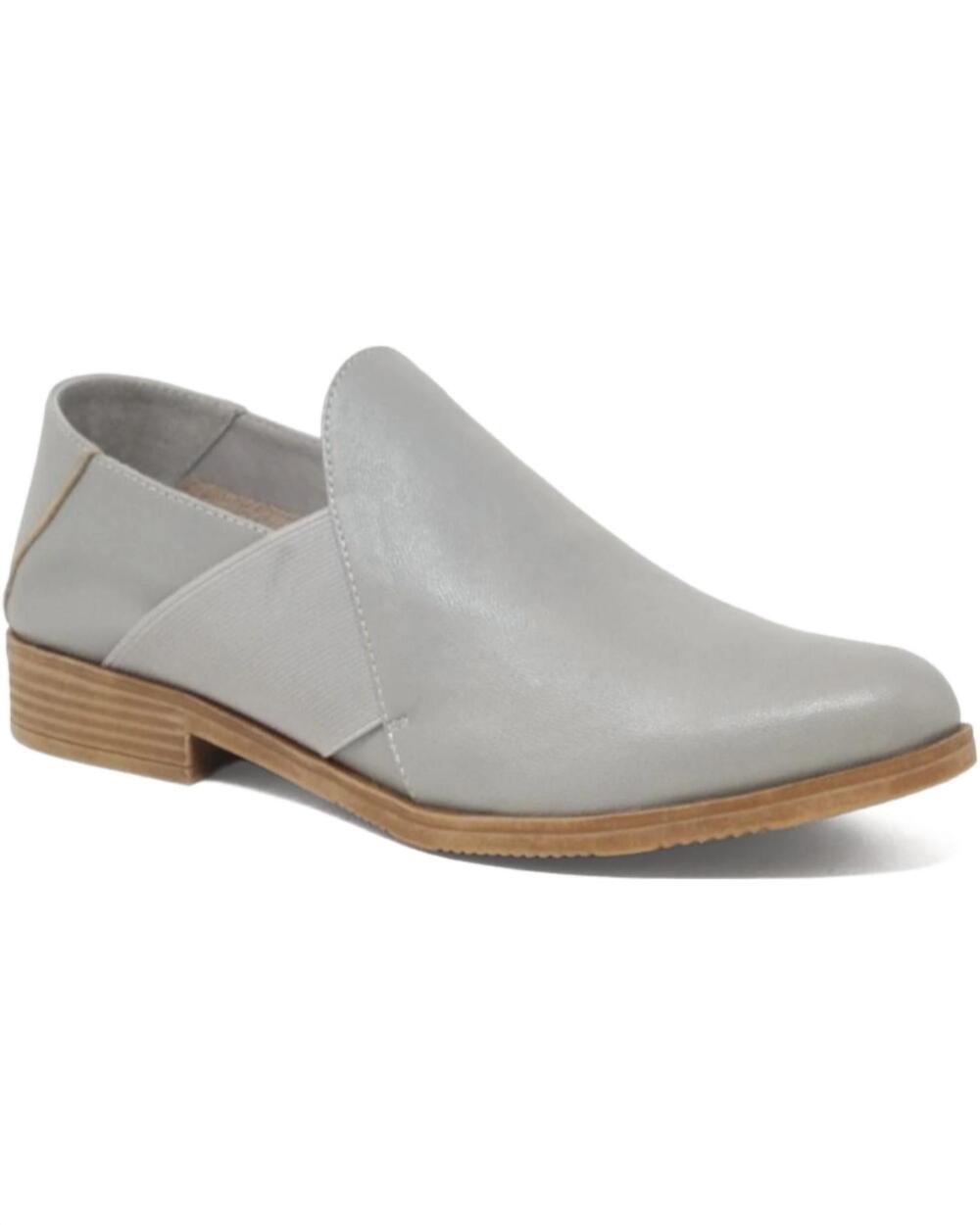 NEW DJANGO & JULIETTE women's kefect slip on shoes in smoke leather